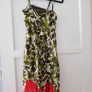 Anthropology midi vintage style dress